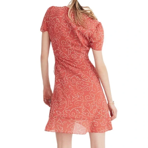 Madewell Posy Ruffle Dress in Twisted Vines Sz 2 - Picture 2 of 15